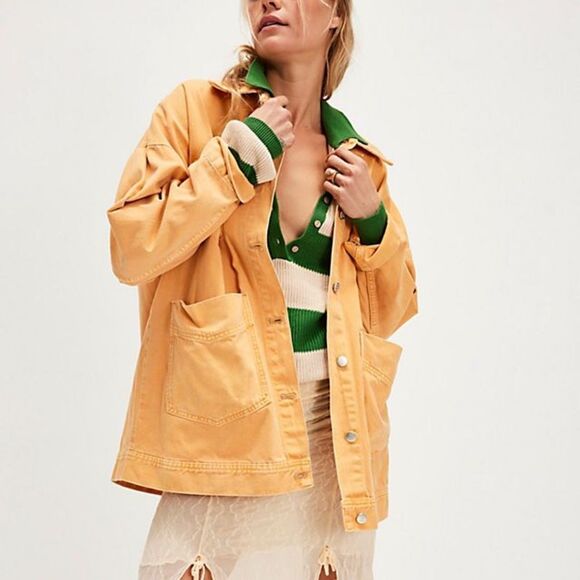 NWOT Free People We the Free Avery Denim Jacket in Cashmere - Picture 1 of 7